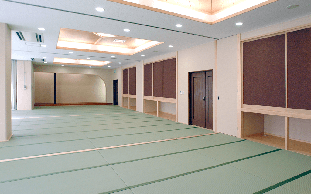 山中湖東照館の新しくなった大広間