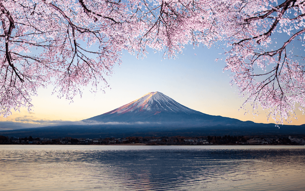 富士山の麓、山中湖での修学旅行